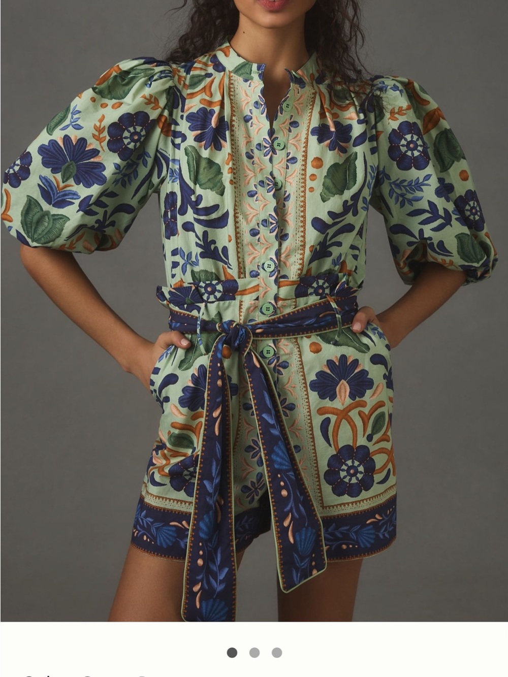 New FARM Rio Ocean Tapestry Romper